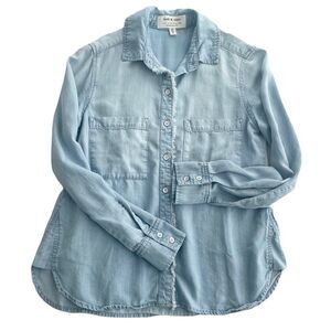 Anthropologie Light Blue Button Down Shirt
